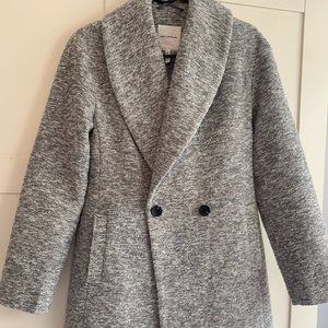 Beautiful AVEC LES FILLES Slubbed Double Breasted Coat-